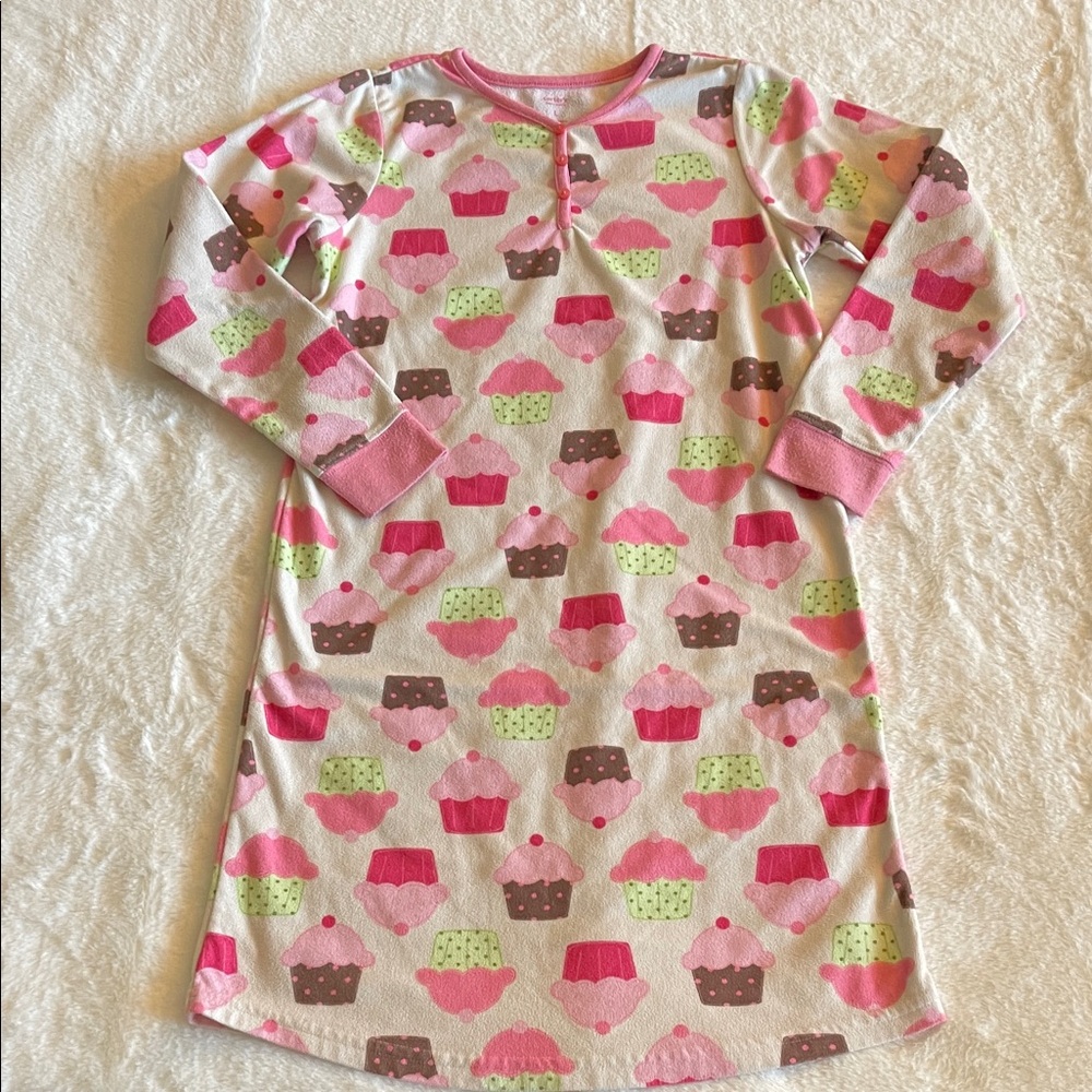 Carter’s Cupcake Print Kids Pajamas SZ L
